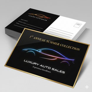 Raised Spot UV Postcards