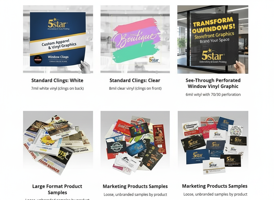 5star Window Clings Product Showcase