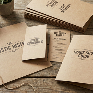Brown Kraft Menus
