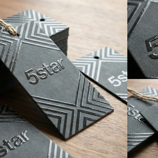 Raised Spot UV Hang Tags