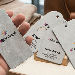 Suede Hang Tags