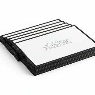 Black Edge Announcement Cards