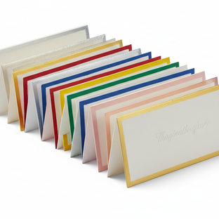 Painted Edge Announcement Cards