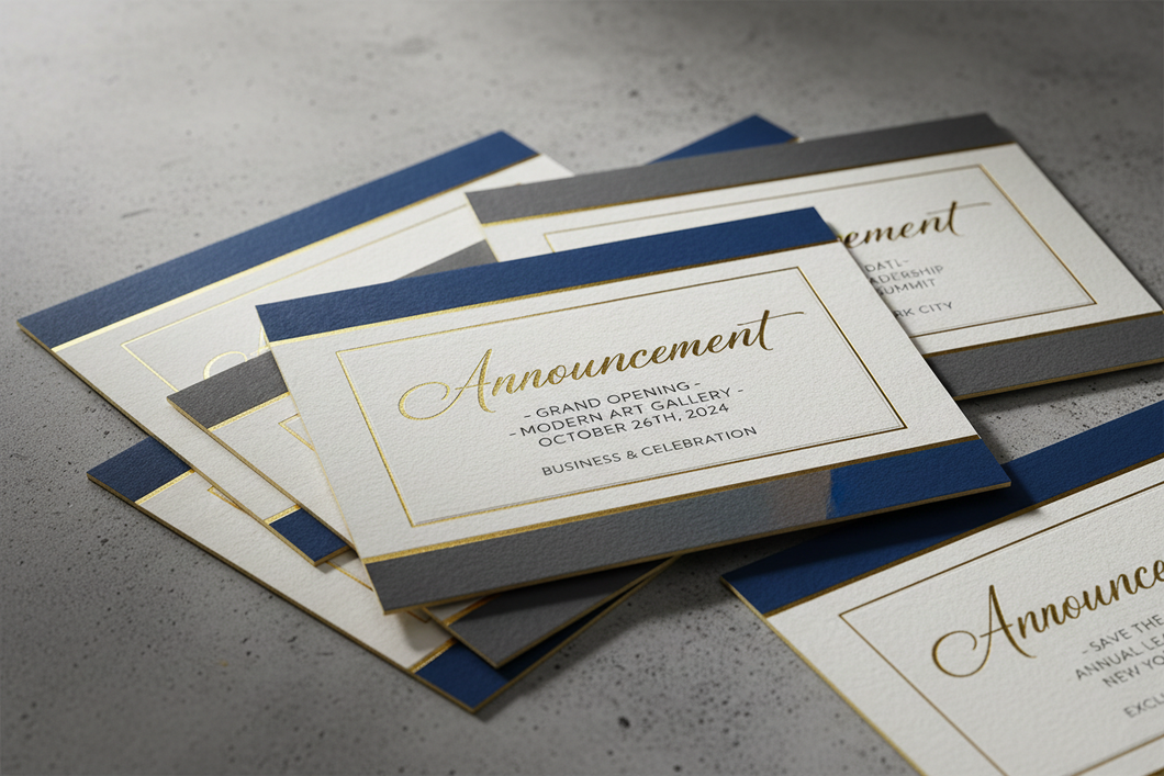 Premium Announcement Cards
