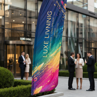 Single Sided Pole Flags