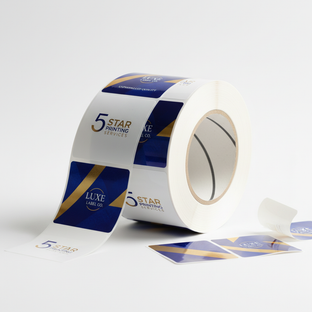 White BOPP Roll Labels