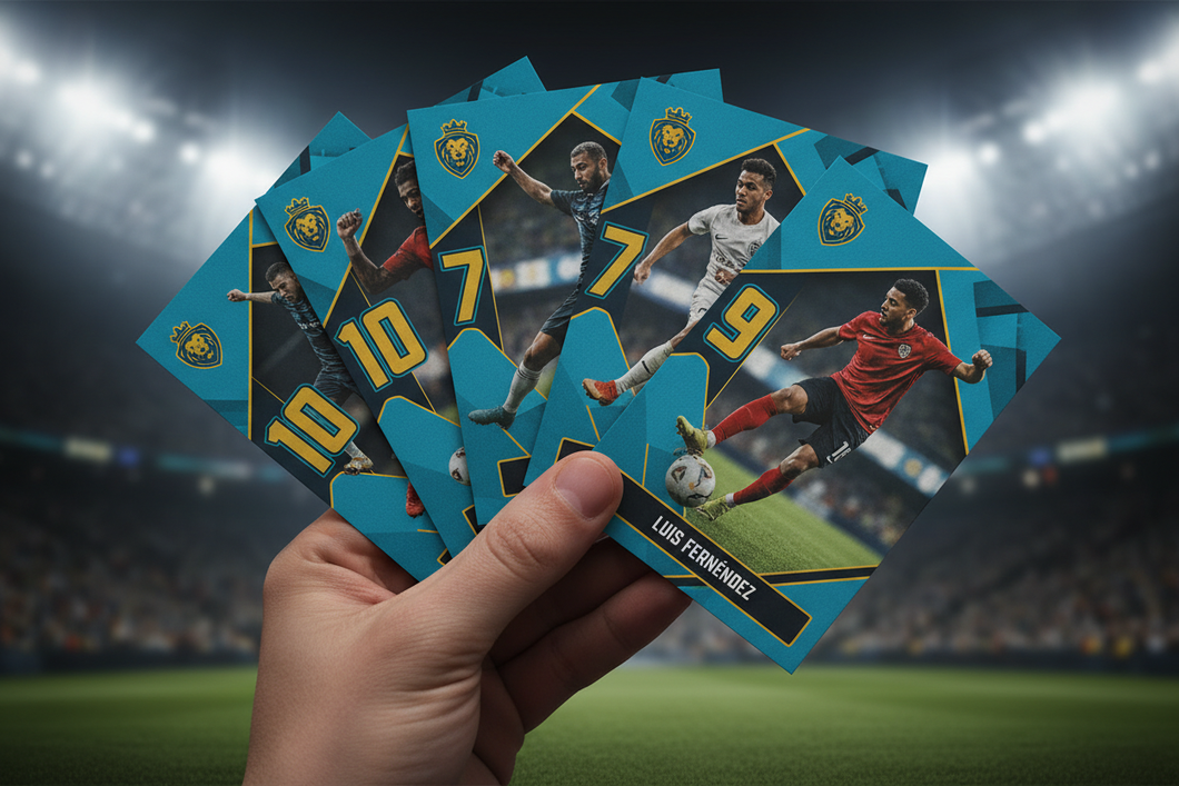 Sports Trading Cards Mockup
