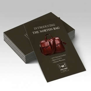 Suede Announcement Cards