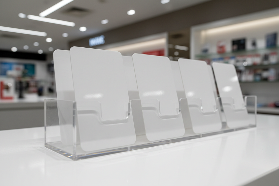 White PVC Counter Cards