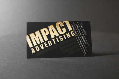 Business Cards Raised Foil Gold