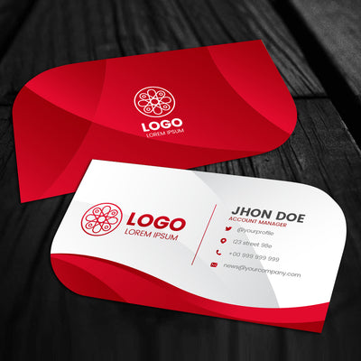 Business Cards Leaf-Shaped