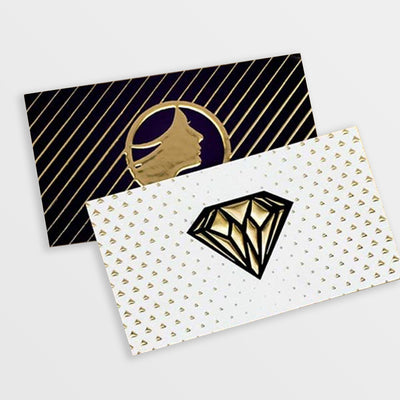 Business Cards Raised Foil Gold